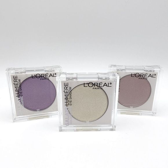 L'Oreal Other - L'Oreal Galaxy Lumiere Holographic Eyeshadow Set of 3 Shades Moon Kiss Crescent